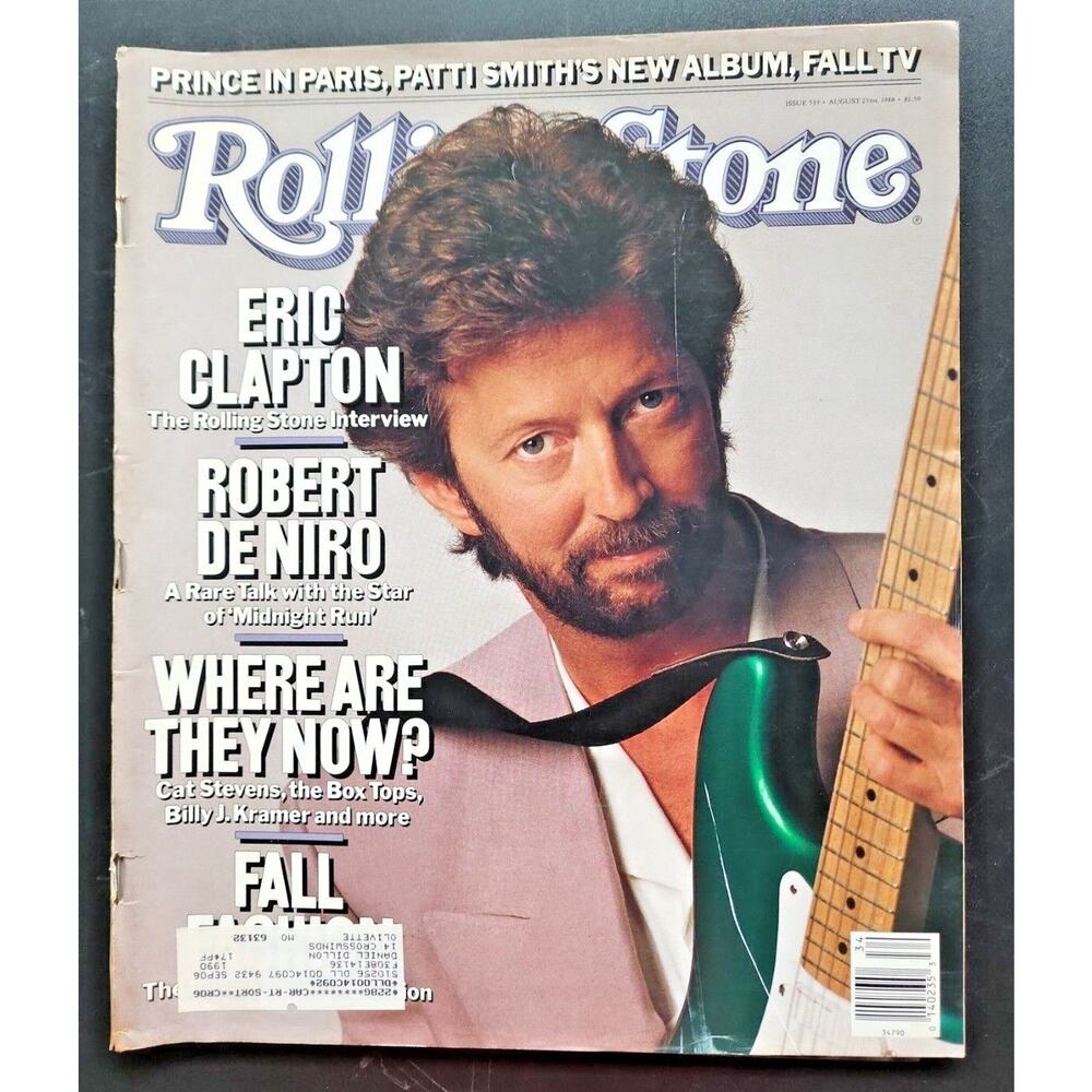 Rolling Stone Magazine Issue #533 Eric Clapton 8/25/88 M52